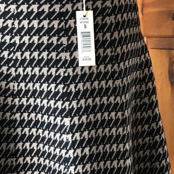Max Studio Mini skirt houndstooth pattern size S 70s vintage vibe - Picture 6 of 9
